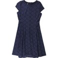 thumbnail image 1 of Alfani Robe Trapèze en Dentelle pour Femmes, Bleue, 10, 1 of 1