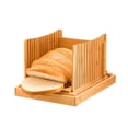 thumbnail image 5 of Cortadora de pan de bambú, placa para cortar pan, tabla para cortar, placa para recoger migas de pan, rebanadora de pan plegable, 5 of 5