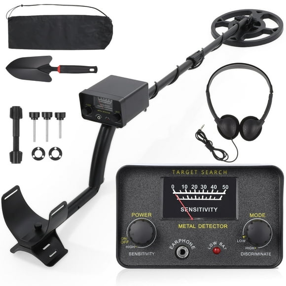 EXHUMKY Metal Detecting Accessories Black Metal 1 Set for Outdoor Detection Activities