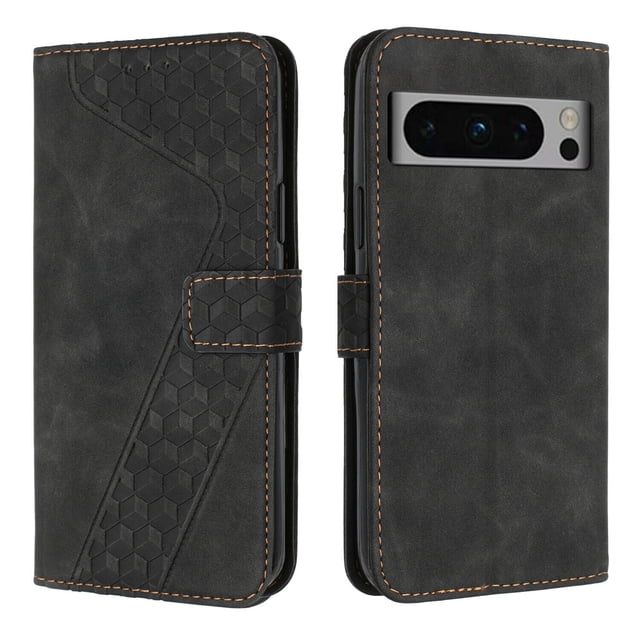 Compatible avec Google Pixel 8 Pro Étui Portefeuille Design avec Fentes pour Cartes Fermeture Magnétique Couverture