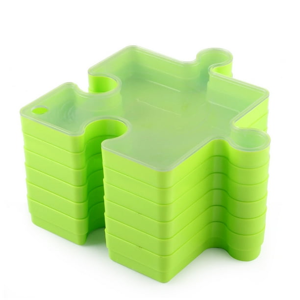 Stackable Puzzle Sorter Set, Linkable Puzzle Storage Sorting Trays