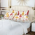 thumbnail image 6 of Cute Chicken Face Plush Pillow Cases Standard Size Ultra Soft Warm Pillowcases with Zipper 20"x26", 6 of 9