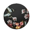 thumbnail image 2 of Gaeub Butterfly with Fowers 14-17in Tire Cover, Spare Tire Cover, for Camper Caravan, Trailer, Car, Truck, SUV, Jeep - 17 inch, 2 of 9
