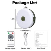 Rechargeable Camping String Lights 32.8ft Outdoor LED Lights with RGB & Warm White