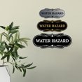 thumbnail image 3 of Signs ByLITA Designer Water Hazard Sign (Black Gold) - Large, 3 of 8