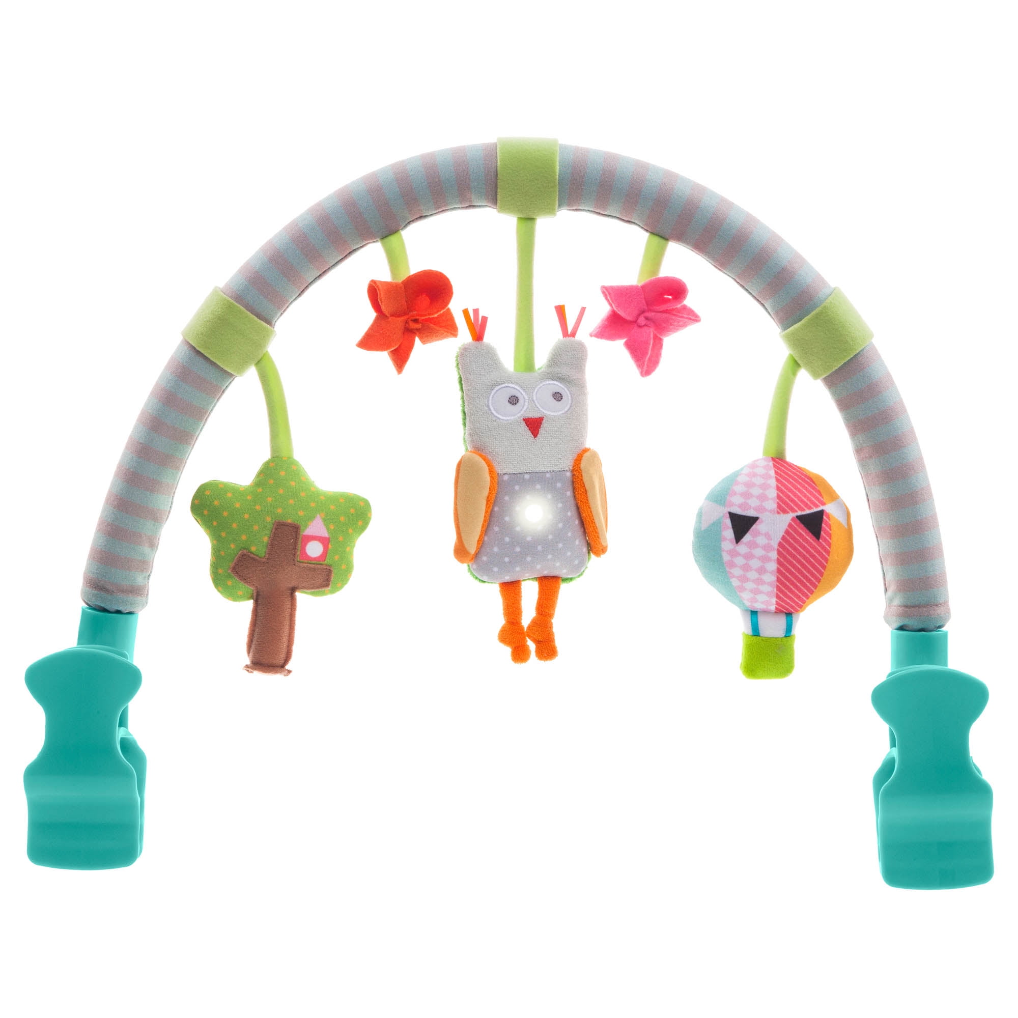 Funny Cute Cartoon Animal Ears Mirror,Wrap Baby Stroller Pendant Toys,Car Seat Educational Soother Pacifier Newborn Infant Gifts