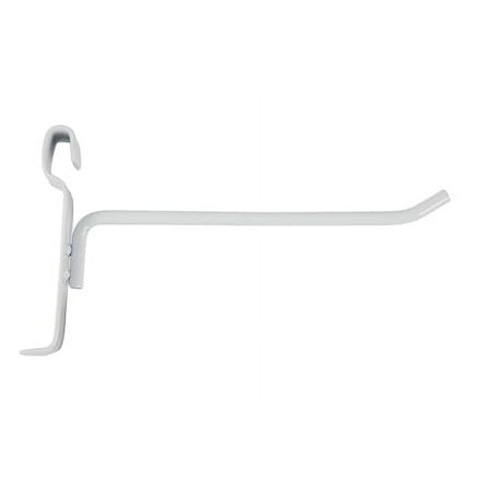 

6 inch White Grid Wall Hooks - Pack of 50