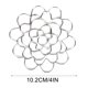 thumbnail image 4 of Wmhnj Portaflorales metlico con acabado lacado, juego de 6 piezas para diseño floral, base de hierro resistente a la oxidacin, soporte estable para arreglos florales., 4 of 7