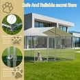 thumbnail image 4 of TIME RAY 7.8x7.8FT Outdoor Dog Kennel Outside Heavy Duty Dog Enclosure with Waterproof Cover and Security Lock, 4 of 10