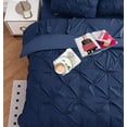 thumbnail image 5 of Comforter Set 7 Piece Pintuck  Navy Blue Bedding, 5 of 6