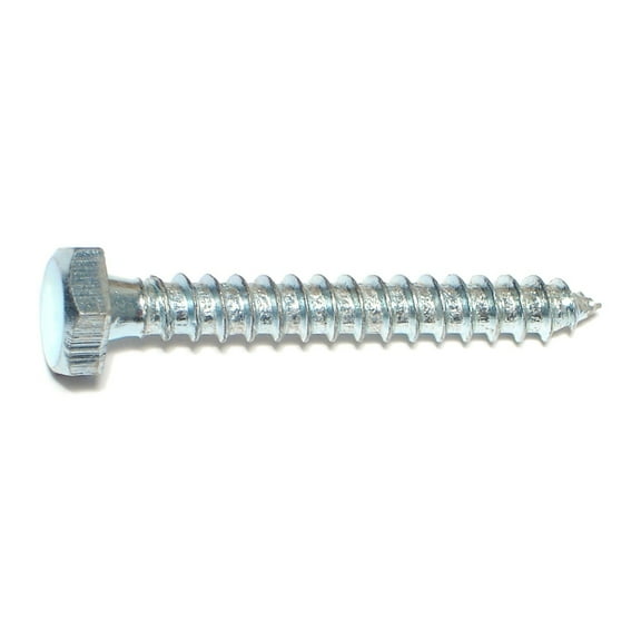 1/4" x 2" Zinc Plated Grade 2 / A307 Steel Hex Head Lag Screws HLSHS-252