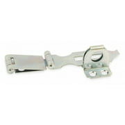 Angle View: Sim Supply Double Hinge Safety Hasp,Steel,3" L 4PE46 4PE46 ZO-G0660143