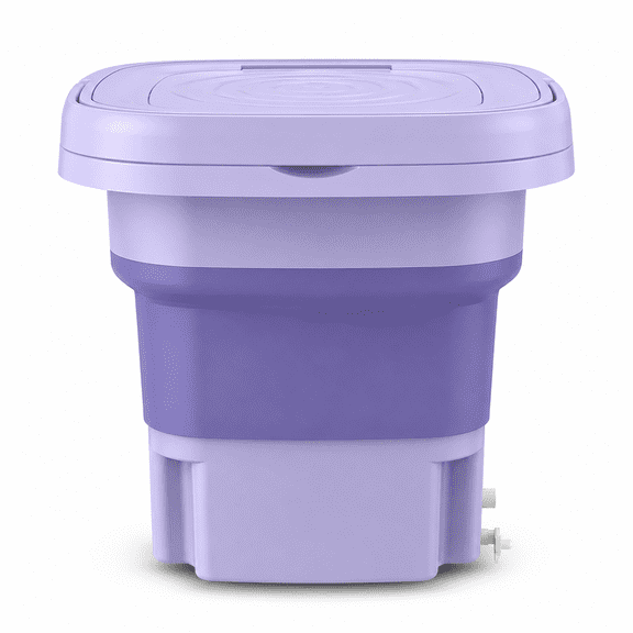 Foldable Mini Washing Machine – Portable Electric Washer with Drain Basket