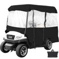 thumbnail image 1 of 4 Passenger Golf Cart Cover Driving Enclosure Waterproof Person Roll-up Door, 1 of 9
