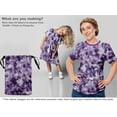 thumbnail image 6 of oneOone Cotton Silk Purple Fabric Tie Dye Dress Material Fabric Print Fabric By The Yard 42 Inch Wide-TQ, 6 of 6