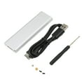 thumbnail image 3 of Carcasa para disco duro M.2 NGFF a USB 3.0 de alta velocidad, 5 Gbps, portátil y estable, para Windows y OS X, color gris., 3 of 14