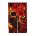 thumbnail image 7 of XMXT Japanese Noren Doorway Room Divider Curtain,Colorful Skull Print Restaurant Closet Door Entrance Kitchen Curtains, 34 x 56 inches, 7 of 7