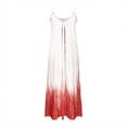 thumbnail image 4 of Nuoqisi Summer Women's V Neck Spaghetti Strap Racerback Sleeveless Maxi Dresses, 4 of 5