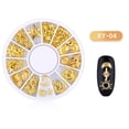 thumbnail image 3 of Ocean Nail Art Studs Gold Charms Summer Sea Metal Alloy Rivets Shell Starfish, 3 of 3