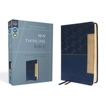 Niv, Thinline Bible, Leathersoft, Blue, Red Letter, Comfort Print, (Hardcover)