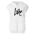 thumbnail image 4 of Tank Tops Women Women's Plus Size Graphic Hooded Sleeveless Blouse Cami Tops for Women White XXL, 4 of 4
