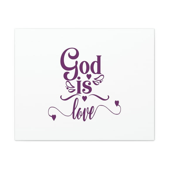 Scripture Walls 1 John 4:8 God Is Love Bible Verse Canvas Christian Wall Art Ready to Hang Unframed