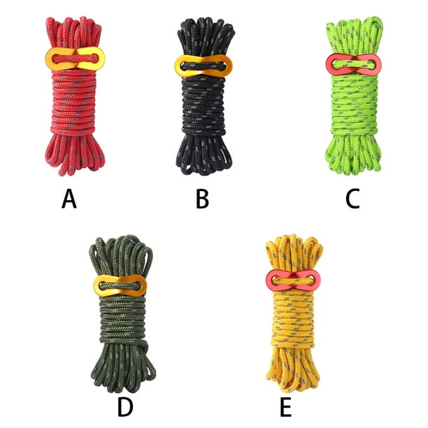 Youkk Climbing Rope High-Strength Workmanship Alloy Buckle Hiking Sling Cord String Survival Accessories Paracord Cable Safety Ropes Black Black