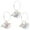 Assorted Color, variant on WEUVEB backpack decorations Dolphin Keychain PVC 3pcs
