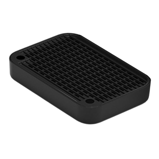 koolsoo Cat Litter Boxes Footboard Pet Litter Collection Tool for Small & Elderly Cats Black