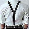 thumbnail image 4 of Men Suspender Adjustable Sturdy Construction Elastic Fiber Anti-fade Unisex Solid Suspender For Wedding, 4 of 4