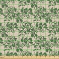 thumbnail image 2 of Ambesonne Beige Green Fabric by the Yard Upholstery, Camo Print Like Leaves, 5 Yards, Olive Green, 2 of 5