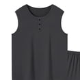 thumbnail image 5 of IROINNID Men's Sleeveless Henley Tank Top and Shorts Set with Button Placket Elastic Waist and Pockets Relaxed Casual Summer Lounge Wear, 5 of 5
