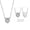 Silver, variant on 925 Solid Sterling Silver Lovely 5A Zirconia Smile Symbol Pendant Necklaces Gift-Silver