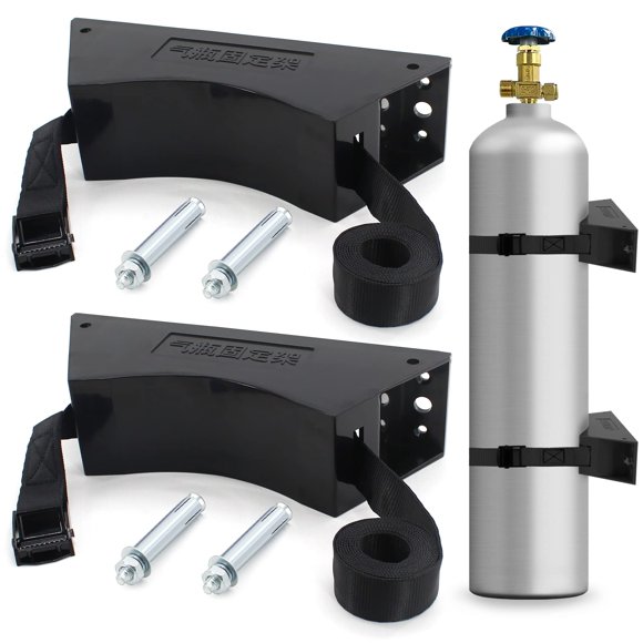 Soporte para tanque de propano TECWAP, 2 unidades, soporte de pared para cilindros de gas