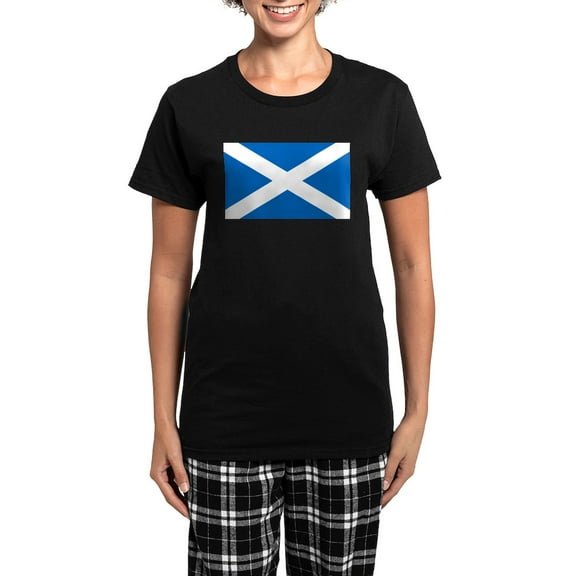 CafePress - Scotland Women's Dark Pajamas - Women's Short Sleeve Print T-Shirt and Pants Dark Cotton Pajama Set