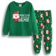 thumbnail image 1 of Pijamas para niños y niñas, conjunto de ropa de algodón con sombrero de Navidad, ropa de dormir larga, 1 of 2
