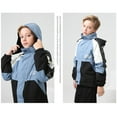 thumbnail image 3 of SYNPOS 3-13Y Child Boys Fleece Jacket Windbreaker 2-in-1 Colorblock Outdoor Jakcet, 3 of 10