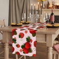 thumbnail image 2 of Table Runners 60 Inches Long Dress Scarves, Pink Strawberry Farmhouse Kitchen/Dining Table Runner, Small Coffee Tablerunners, Spring Floral Watercolor Summer Botanical 13x60 Inch, 2 of 9