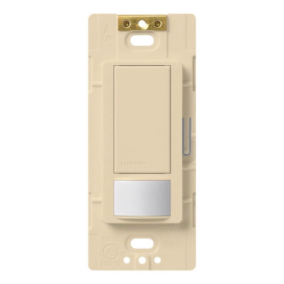 Interruptor de triple combinación Lutron Maestro Ocupation Ivory