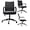 All Black, variant on 2xhome - Black- Modern Mid Back Ribbed PU Leather Swivel Tilt Adjustable Chair Designer  Executive Management Manager Office Chair Conference Room Work Task Computer … (All Black)