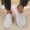 Gray, variant on Men's Slip-On Breathable Mesh Walking Shoes, Round Toe Elastic Side Gore Casual Footwear, Four Neutral Tone Non-Slip Light Daily Loafers(Blue,9)
