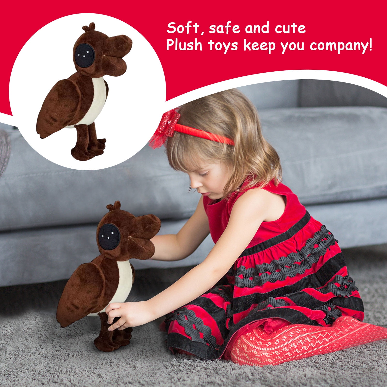 3PCS The Great Outdoors Plush - Doors Outdoors Plush 11" Doors Outdoors Stuffed Animals, Doors Outdoors Plush Toys Doors Outdoors Stuffed Toys Figure Pillow for Room Decor for Horror Game Fans
