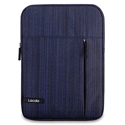Lacdo Tablet Sleeve Case Compatible 10.2-inch New IPad 2019 |11 inch New iPad Pro 2018 | 10.5 Inch iPad Pro | 9.7 inch New iPad | iPad Air 2 | iPad 4 3 2 Protective Bag Water Repellent Blue