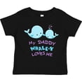thumbnail image 3 of Inktastic My Daddy Whale-y Loves Me Boys or Girls Toddler T-Shirt, 3 of 5