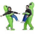 thumbnail image 1 of Inflatable Alien Costume for Halloween Party Full Body Green One Size, 1 of 5