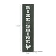 thumbnail image 2 of IH Casa Decor Vertical Metal Metal Sign Rise And Shine, 2 of 3