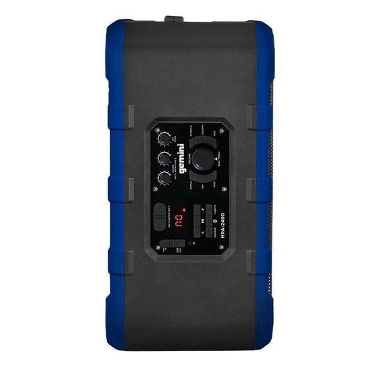 Gemini MPA Series Portable Water-Resistant Bluetooth Trolley Speaker with Lights and Remote, MPA-2400 (Blue), MPA-2400BLU