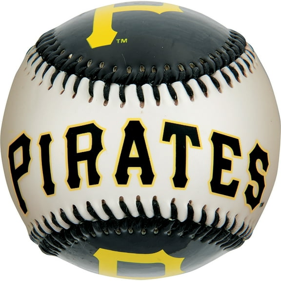 Franklin Sports Pittsburgh Pirates MLB Team Baseball - MLB Team Logo Soft Baseballs - Toy Baseball for Kids - Great Decoration for Desks and Office