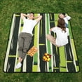 thumbnail image 5 of Bamboos Stripe Beach Blanket Outdoor Picnic Mat Sandproof Waterproof Foldable for Camping Travel Hiking, 5 of 6