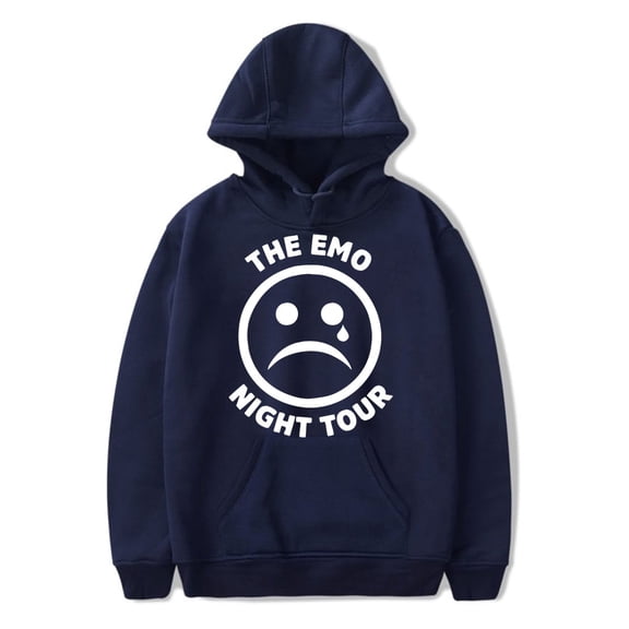 Emo Night Tour Hooded Drawstring Pocket Sweatshirt Men/women Hip Hop Pullover